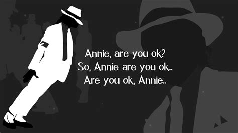 You've been hit by You've been hit by a smooth criminal Ow! (Okay, I want everybody to clear the area right now!) Ow! Aw! Annie, are you okay? (I don't know) Will you tell us that you're okay? (I don't know) There's a sound at the window (I don't know) Then he struck you, a crescendo Annie? (I don't know) He came into your apartment (I don't ... 